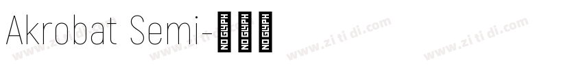 Akrobat Semi字体转换